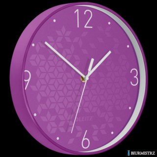 Zegar Leitz WOW, fioletowy 90150062