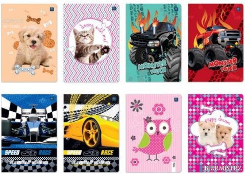 Zeszyt A4 60 kratka UV ONE COLOR INTERDRUK ZEA460...409