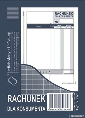 263-5 Rachunek dla konsumenta A6 offset MICHALCZYK&PROKOP
