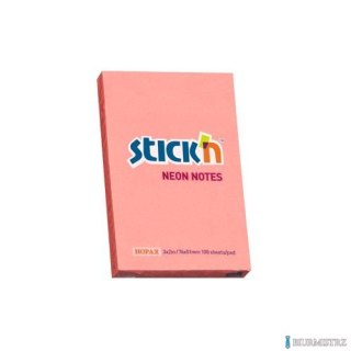 Bloczek STICKN 76x51mm różowy neon 100k 21162 STICKN