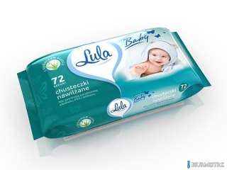 Chusteczki nawilżane z aloesem Białe 72 szt. LULA