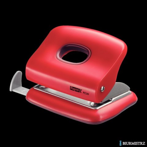 Dziurkacz mały FC20 Rapid, czerwony, 5 lat gwarancji, 20 kartek 23256402