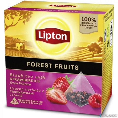 Herbata LIPTON PIRAMID FOREST FRUIT owoce leśne (20 saszetek) czarna