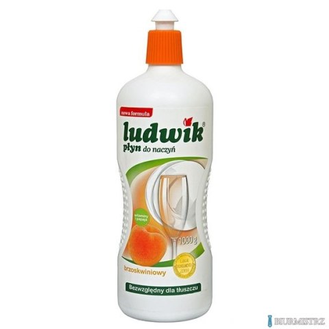 LUDWIK Płyn do mycia naczyń 900g brzoskwiniowy z lanoliną 28256