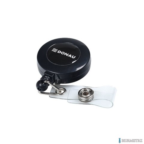 Linka do identyfikatora zwijana czarna 80cm (10) DONAU