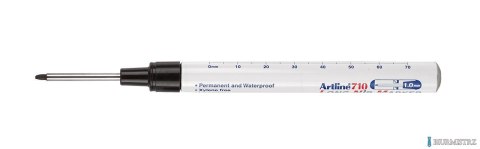 Marker permanentny LONG z wydłużoną końcówką , czarny AR-710 TOMA