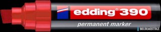 Marker permanentny ścięta końcówka 4-12 mm czerwony Edding 390/002/CZ