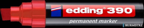 Marker permanentny ścięta końcówka 4-12 mm czerwony Edding 390/002/CZ