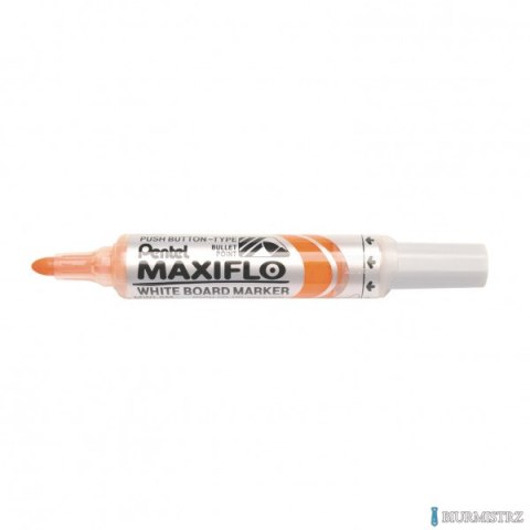 Marker suchościeralny pomarańczowy MWL5MF PENTEL MAXIFLO (z tłoczkiem)
