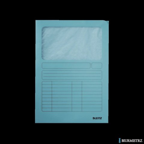 Ofertówka kartonowa LEITZ okienko A4 jasnoniebieska 39500030 Folder