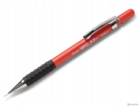 Ołówek automatyczny 0,3mm A313-B czerwony PENTEL