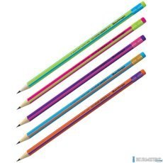 Ołówek tech.z gumką 2B (12)TIT ANUM 83724 czerw.-czar.