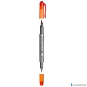 Pisak do CD, 2-stronny, końcówki cienkie 0,5 i 0,8mm, czerwony TO-320 Toma