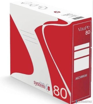 Pudło archiwizacyjne 80mm czerwony 330x80x290mm VAUPE, 434/01