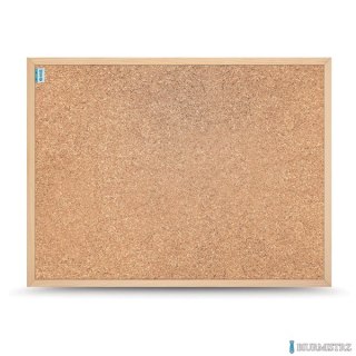 Tablica korkowa MEMOBE SMART, rama drewniana, 60x40 cm