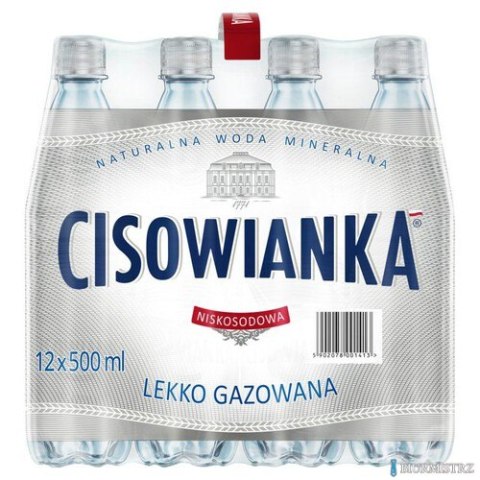 Woda CISOWIANKA 0.5l lekko gazowana zgrzewka 12 szt. KAUCJA