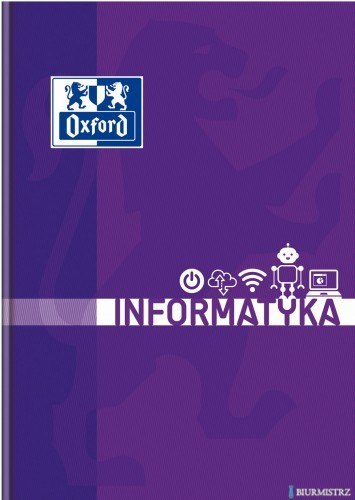 Brulion informatyka A5 80k 90g kratka z marginesem 400150854 OXFORD