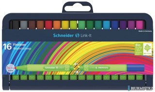 CIENKOPIS, SCHNEIDER LINK-IT, 0,4MM., 16SZT. W KASECIE TYPU STOJAK, MIX SR191292