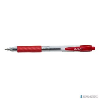 Długopis automatyczny D.RECT 294A czerwony 101322 LEVIATAN