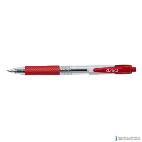 Długopis automatyczny D.RECT 294A czerwony 101322 LEVIATAN