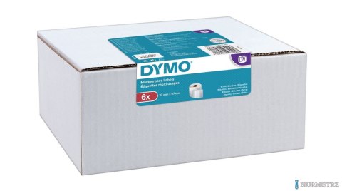 Etykiety DYMO różnego przeznaczenia - 57 x 32 mm, biały - VALUE PACK 12 szt. 2093095