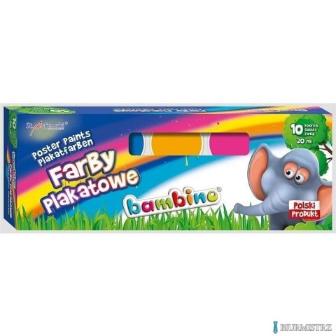 Farby plakatowe BAMBINO 10 kol.20 ml 5008 ST.MAJEWSKI