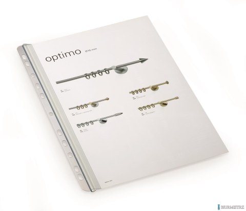 Grzbiety zaciskowe DURABLE A4/30 z listwą do segr. ring 50szt 290219