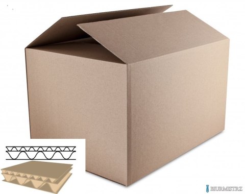 Karton wysyłkowy/klapowy DOTTS 585x385x395 515g. tektura 5-warstw szara
