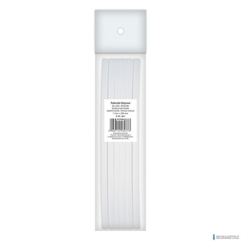 Klej do pistoletu 7x200mm 6 szt TITANUM 433566 wkład klejowy 7mm pałeczki