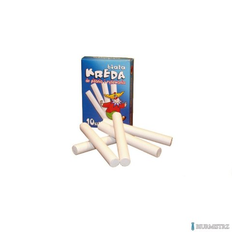 Kreda biała okrągła 10szt. M7 MAR BOR