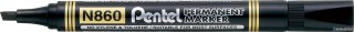 Marker permanentny N860 czarny ścięta końcówka PENTEL