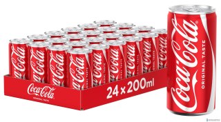 Napój COCA COLA 0.2L PUSZKA (24szt.) KAUCJA