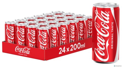 Napój COCA COLA 0.2L PUSZKA (24szt.) KAUCJA