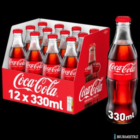 Napój COCA COLA 0.33L butelka szklana bezzwrotna 12szt.