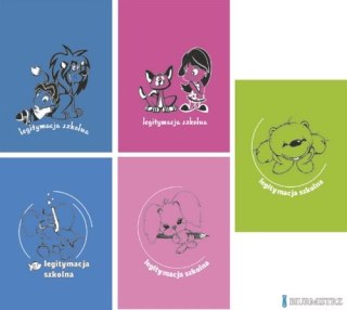 Okładka na legitymację szkolną ze stemplem mix 0300-0101-99 PANTA PLAST