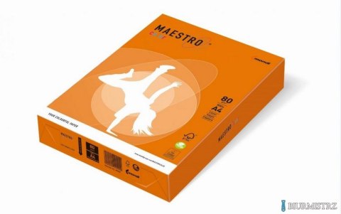 Papier xero MAESTRO COLOR A4 80g MO15 mandarynkowy