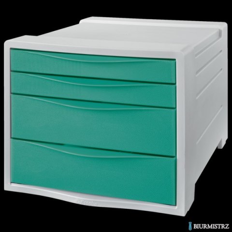 Pojemnik z szufladami Esselte ColourBreeze, zielony 626285