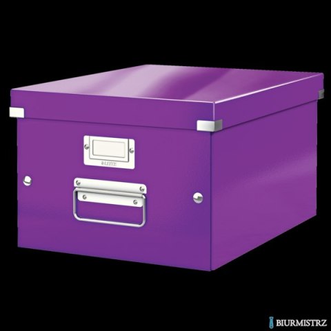 Pudełko LEITZ Click & Store A4 fioletowe 60440062