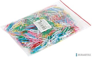 SPINACZE OKRĄGŁE OFFICE PRODUCTS, 28MM, 500SZT., W WORECZKU, MIX KOLORÓW 18088849-99