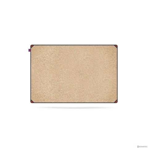 Tablica korkowa MemoBe idea EDGE ALL BLACK, rama aluminiowa czarna, 90x60 cm MITC090060.00.61.51