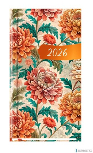 Terminarz Kieszonkowy 90x165mm 2026 Michalczyk i Prokop T-231F-01 kalendarz 1 tydzień na 2 stronach