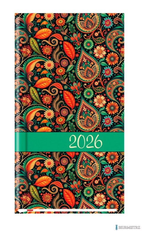 Terminarz Kieszonkowy 90x165mm 2026 Michalczyk i Prokop T-231F-03 kalendarz 1 tydzień na 2 stronach