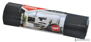 Worki na śmieci domowe , super mocne (LDPE), 160l, 10szt., czarne, typu OFFICE PRODUCTS 22022242-05
