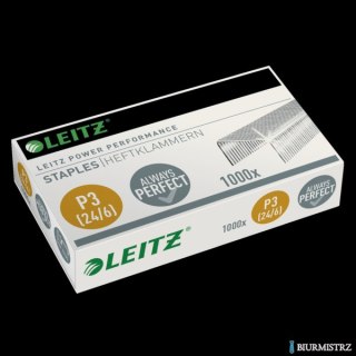 Zszywki Leitz galwanizowane, 24/6, 1000 szt., 55700000