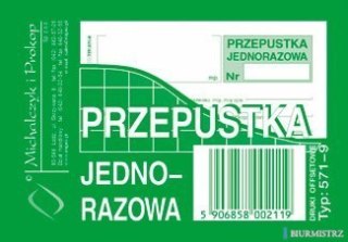 571-9 PJ Przepustka jednorazowa A7 (80 MICHALCZYK I PROKOP )