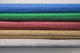 Bibuła marszczona 25x100cm, MIX metaliczny, 5 kol, 5 rolek, Happy Color HA 3640 2510-MIXMet