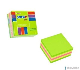Bloczek STICKN 51x51mm zielony-mix neon i pastel 21534
