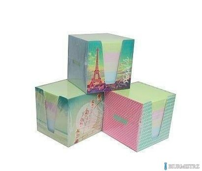 Bloczek kostka kolor 9x9x9 w kubiku INTERDRUK