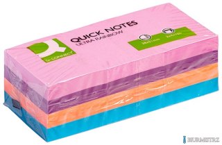 Bloczek samop.Q-CONNECT Brilliant 38x51mm 3x4x100 kart.mix kol.KF02516
