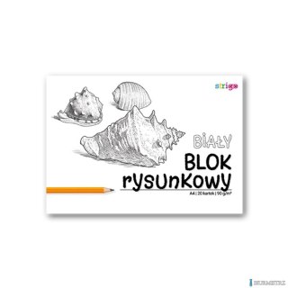 Blok rysunkowy A4 20k 90g biały SPA013